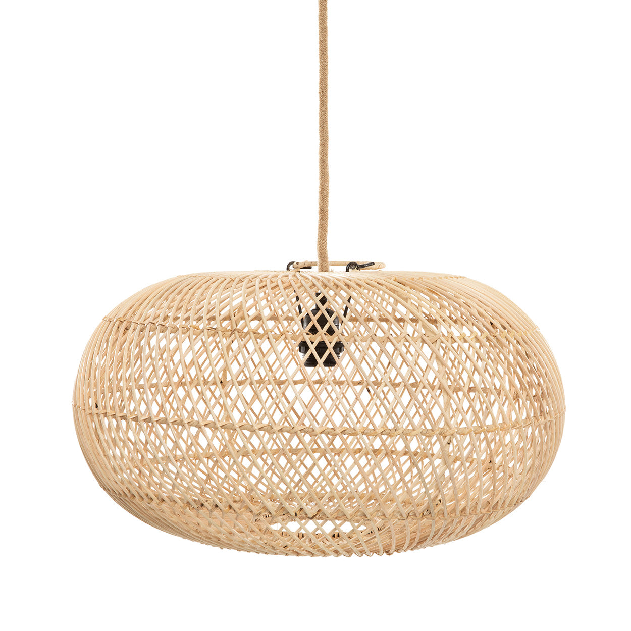 Wholly Pendant Natural L – Rattan Hängelampe Bazar Bizar