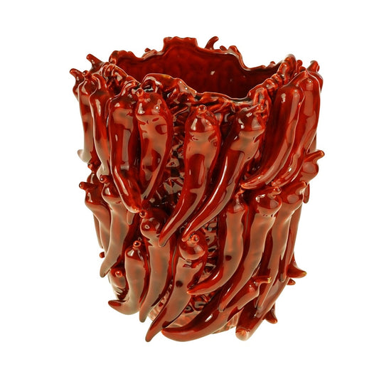 WERNS Chili-Vase aus Keramik – handgefertigte Designvase 30 cm