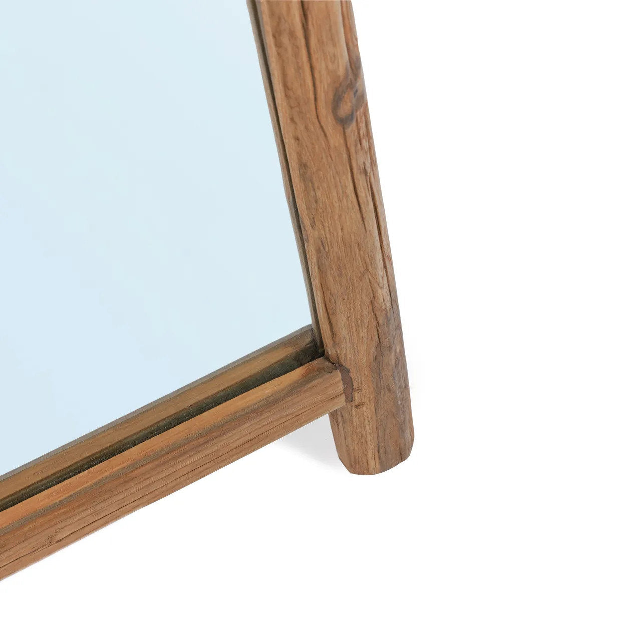 Bazar Bizar Standspiegel Natural 170 cm – Holz Ankleidespiegel