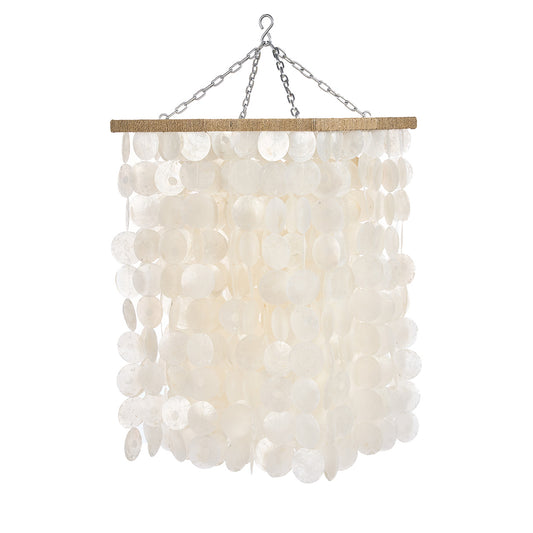 Moonlit Whispers Chandelier Natural M – Capiz Kronleuchter