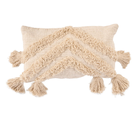 Bazar Bizar Kissenbezug Nomad Tassel – Creme Boho