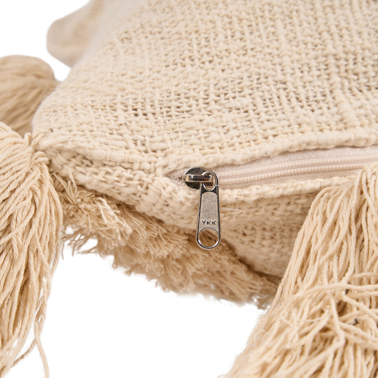 Bazar Bizar Kissenbezug Nomad Tassel – Creme Boho