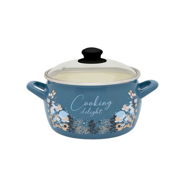 Metalac Original – Emaille Topfset Cooking Delight Blau | 3-teilig