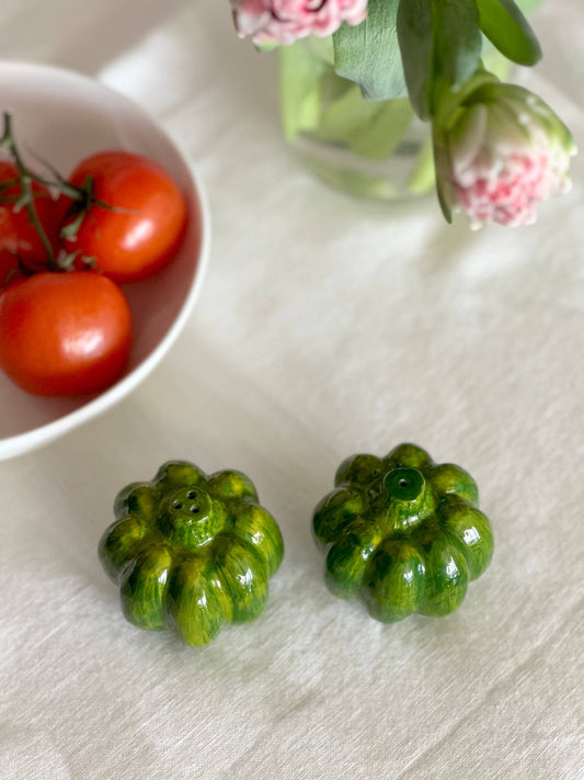 Salz & Pfefferstreuer Set – Paprika grün | Gewürzstreuer