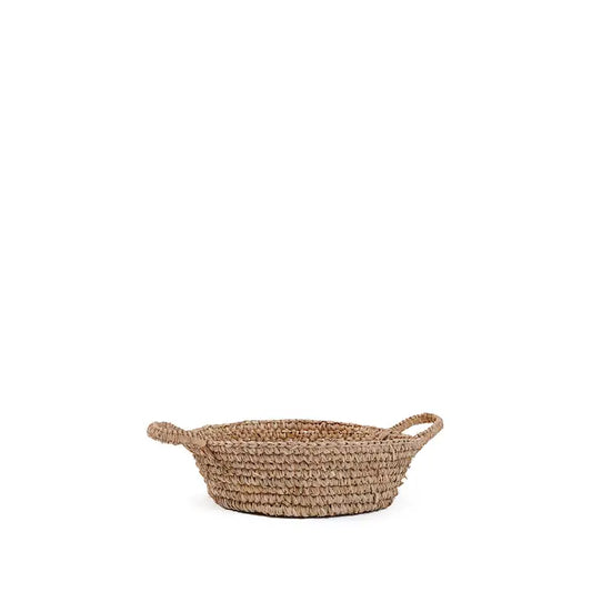 Raffia Tablett Natur – handgeflochten | Bazar Bizar