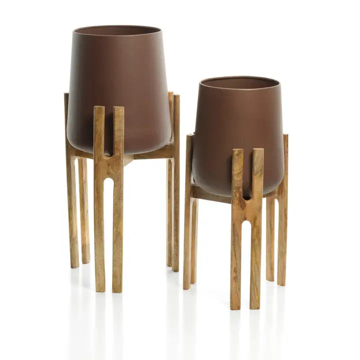 Forked Root Planter Naturbraun L | Bazar Bizar