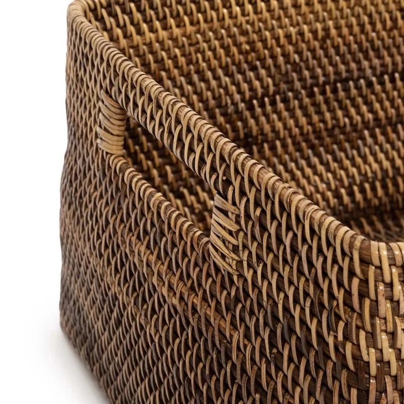 Bazar Bizar – Colonial Aufbewahrungskorb aus Rattan, Braun (S)