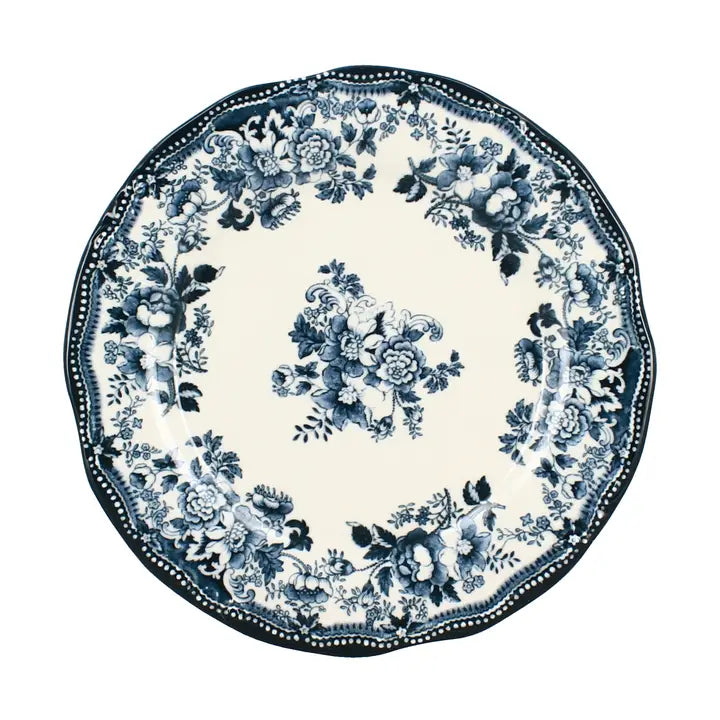 Essteller 26 cm Porzellan blau – Florales Design Teller | Marija