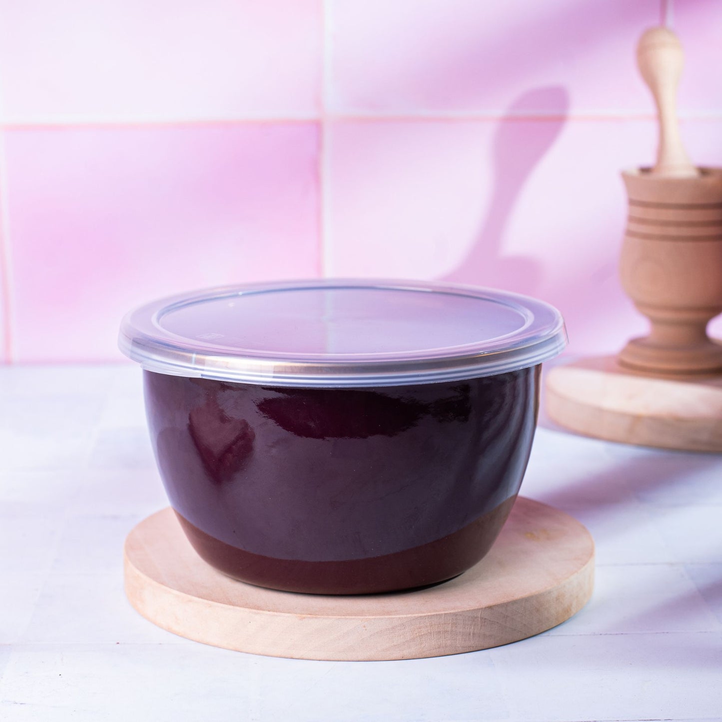 Metalac Original – Emaille Vorratsbehälter Bordeaux 16 cm | 1,7 L