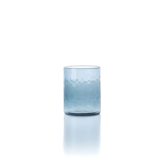 Glas Blau mit Struktur – Trinkglas | Bazar Bizar