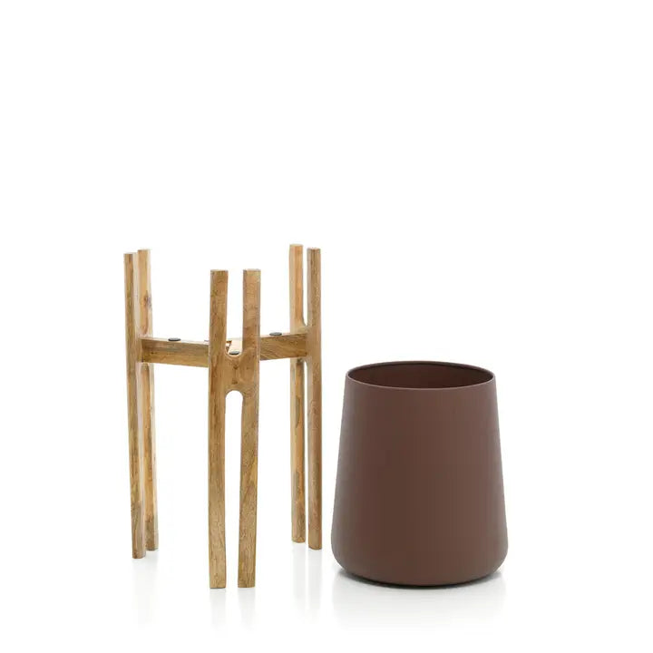 Forked Root Planter Naturbraun L | Bazar Bizar