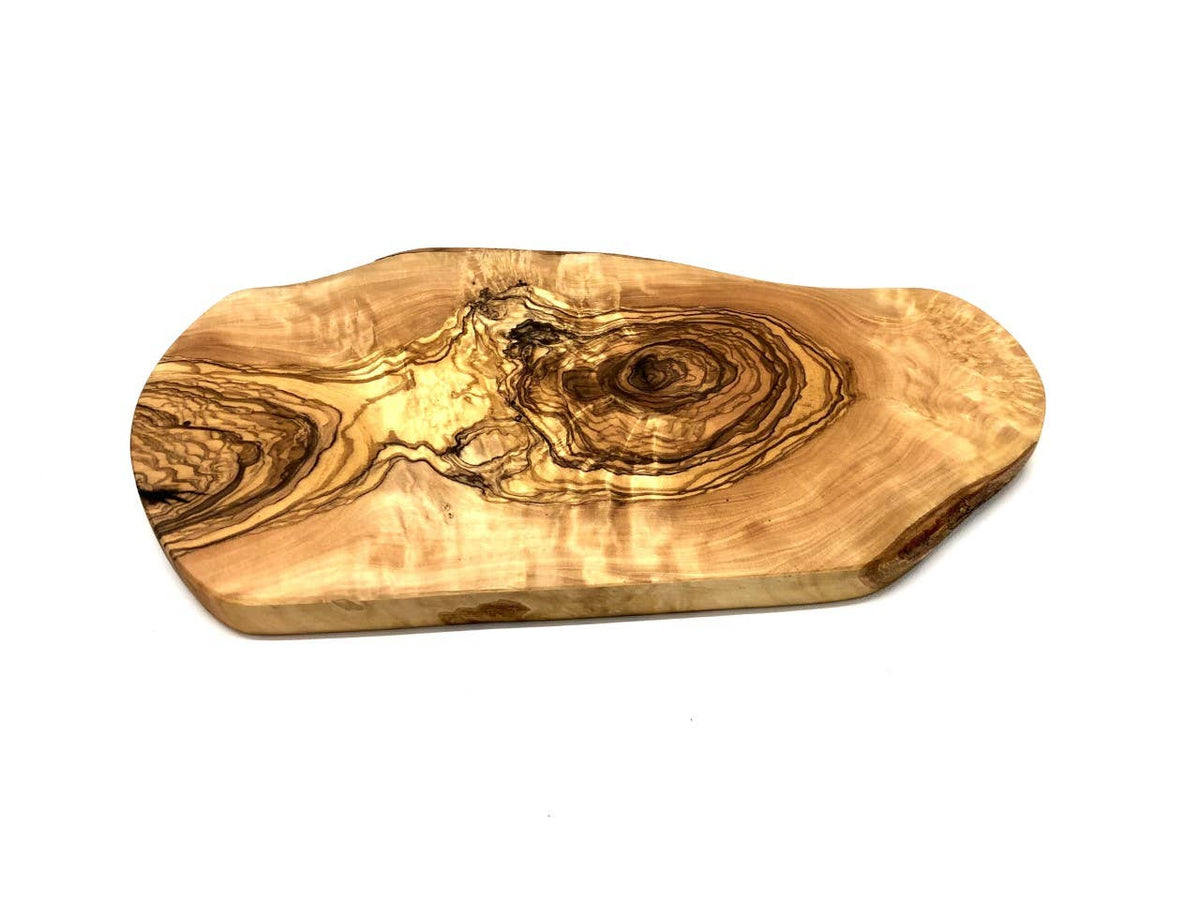 Schneidebrett aus Olivenholz Rustikal 25–29 cm – Jure