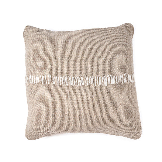 Bazar Bizar Leinen Kissenbezug Natural White 50x50 cm – Linen Stitch