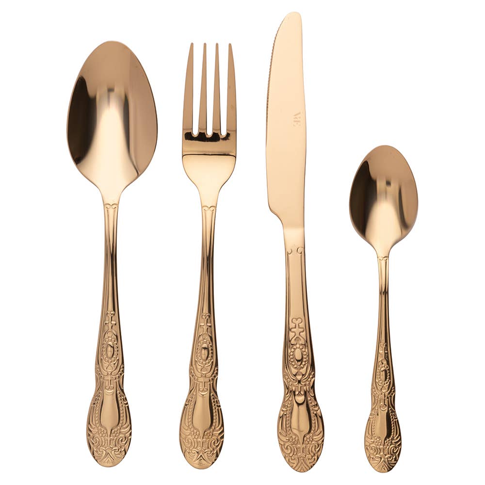 Wonderland Besteckset Gold – 24-teilig für 6 Personen