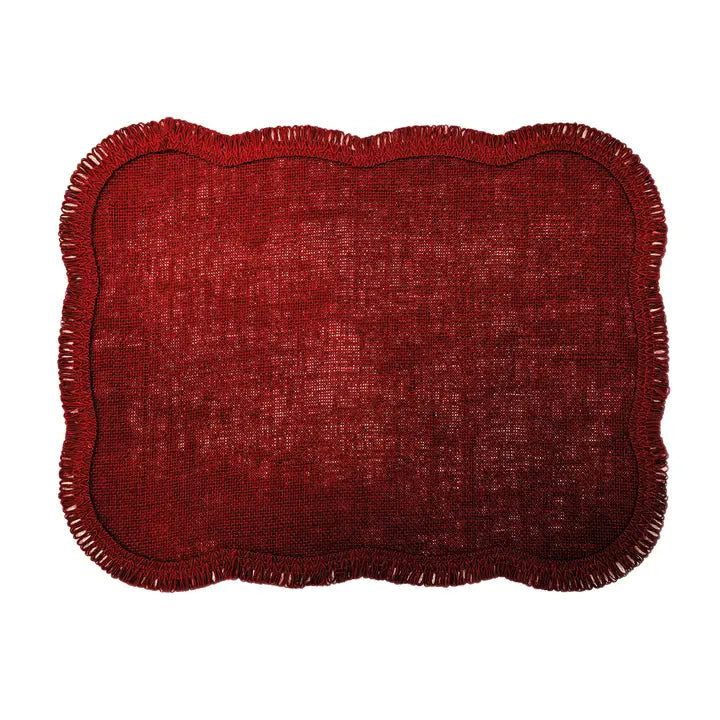 Jute Tischset Rot 35x45 cm – natürlich & stilvoll