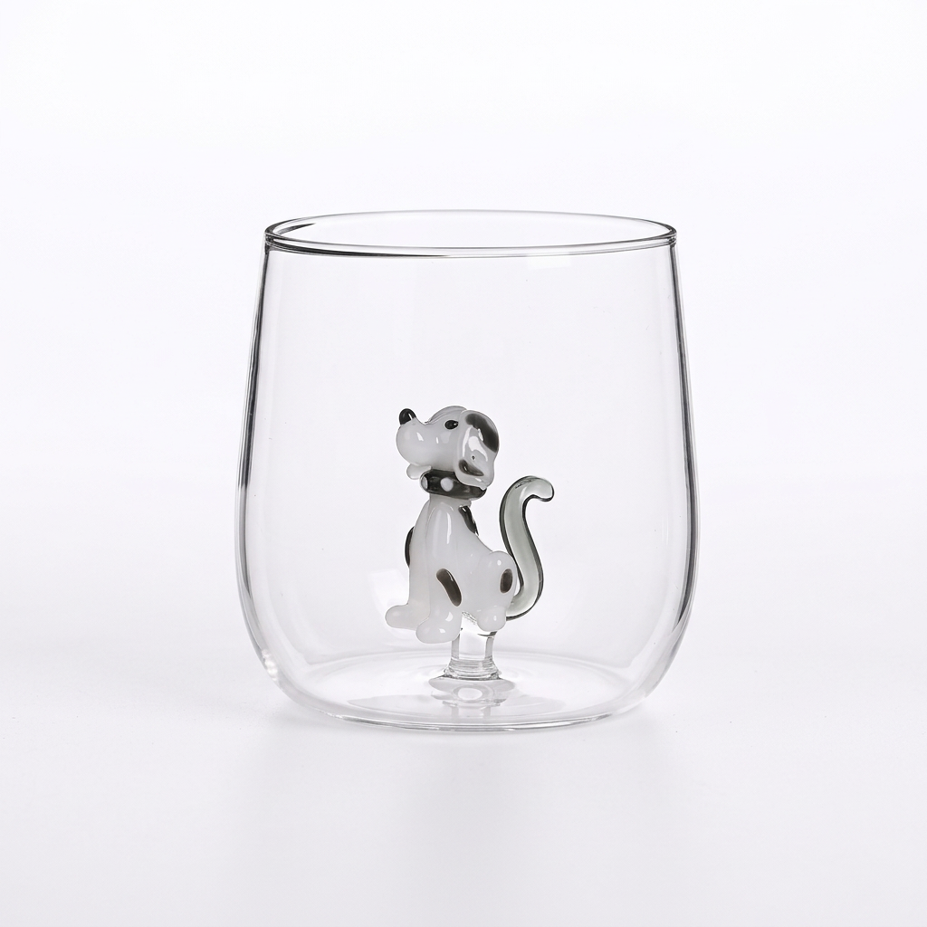 Trinkglas „Mijo“ mit 3D-Dalmatiner – 370 ml