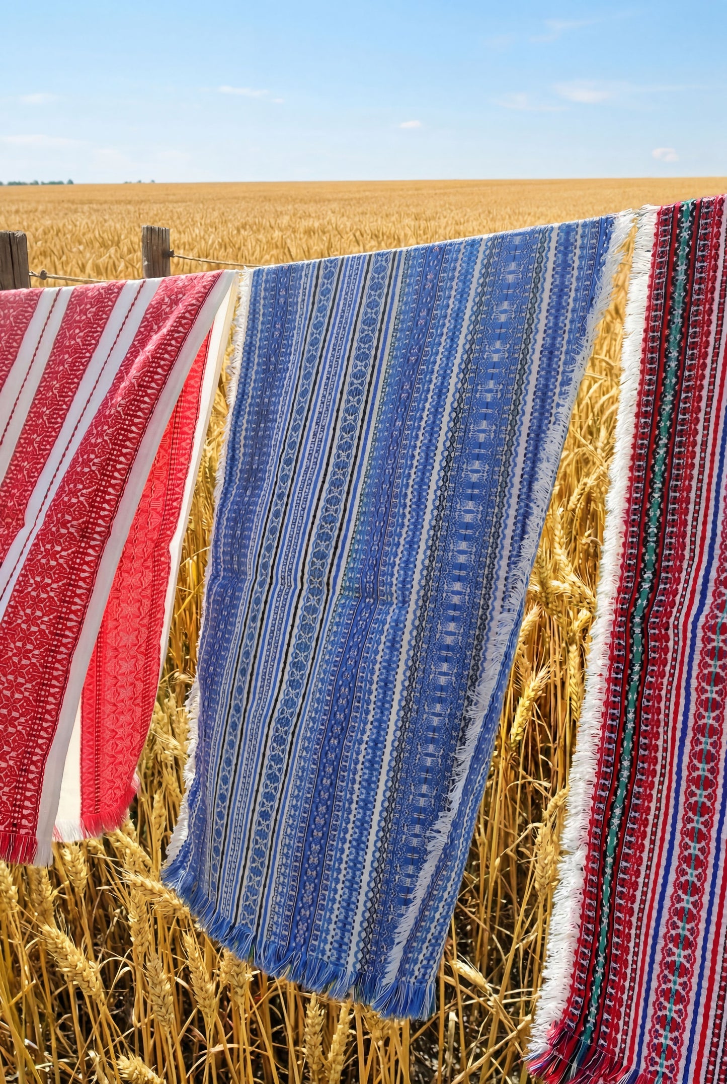 Handgewebte Tischdecke Blau – Roko Design aus Kroatien