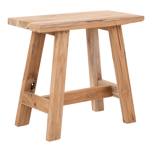 Hocker aus Teakholz massiv – Holz Hocker natur für Bad & Wohnraum