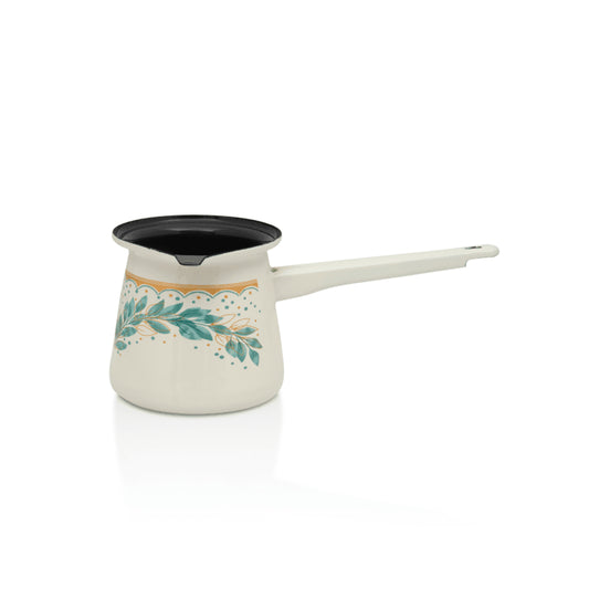 Klassischer Emaille-Kaffeekocher Green Line von Metalac – 0,4 l