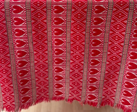 Handgewebter Tischläufer „Mile“ Rot 50 × 140 cm – aus Kroatien