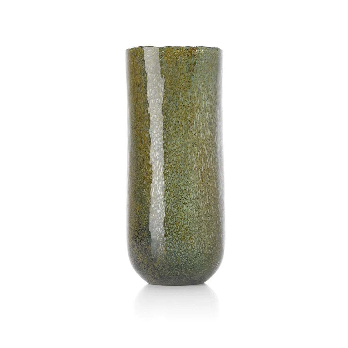 Bazar Bizar Glasvase „Forest“ Olivgrün – 33 cm