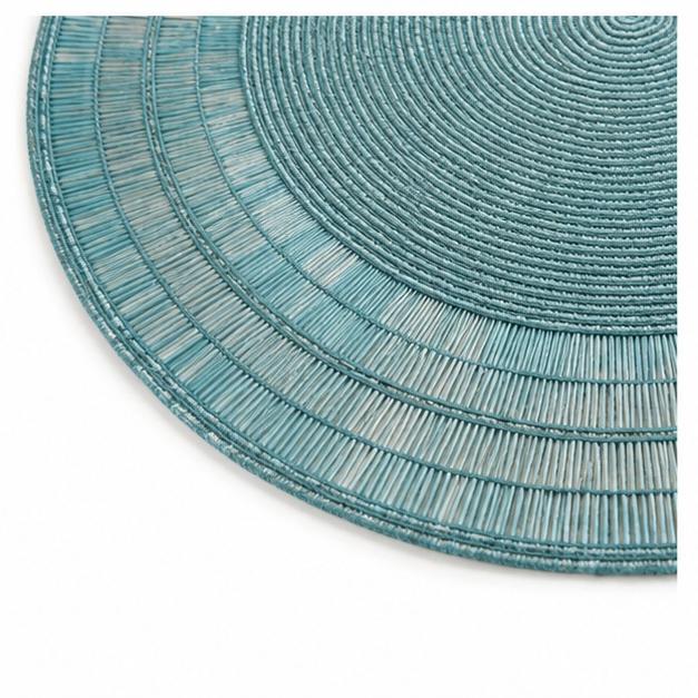 Platzsets MARE – Türkis | Ø 35 cm | 2er-Set