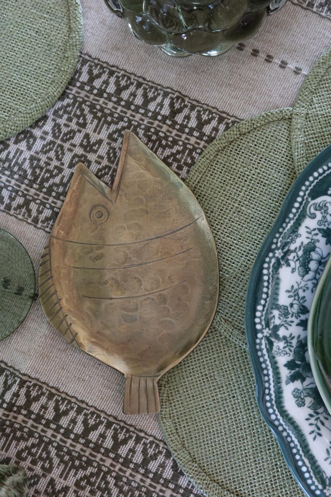 Serviertablett gold Messing – dekoratives Tablett | Bazar Bizar