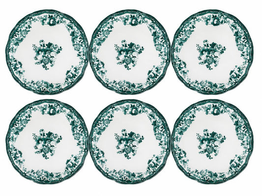 Suppenteller 22 cm Porzellan Grün – 6er Set | Marija