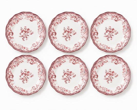 Essteller 26 cm Porzellan Rose – 6er Set | Marija