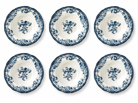 Suppenteller 22 cm Porzellan Grün – 6er Set | Marija