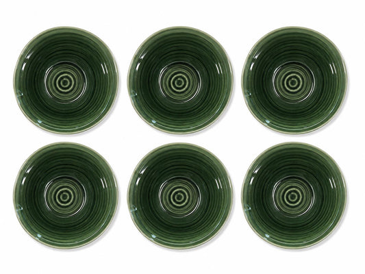 Bara Schale aus Keramik – 6er Set Naturgrün | Opjet Paris