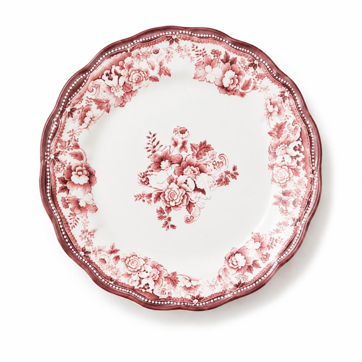 Dessertteller 20,5 cm Porzellan Rose – Florales Design Teller | Marija