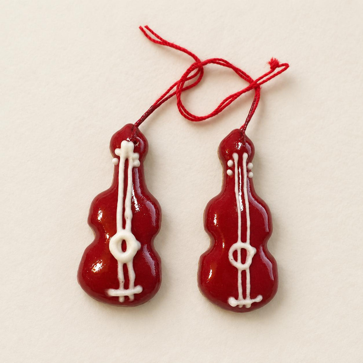 Licitar Violine – Christbaumschmuck aus Kroatien, 2er-Set