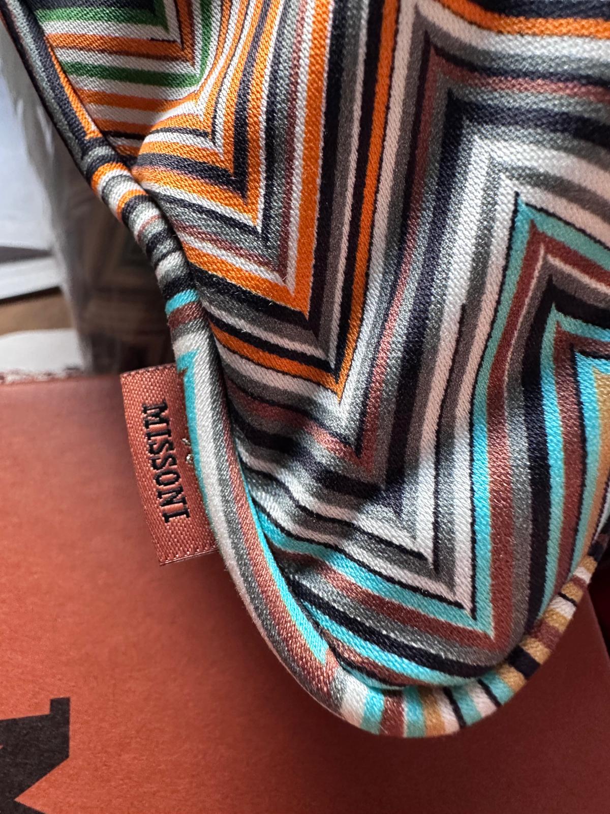 Missoni Home Kissen Jarris – Oliv mehrfarbig, 40 × 40 cm