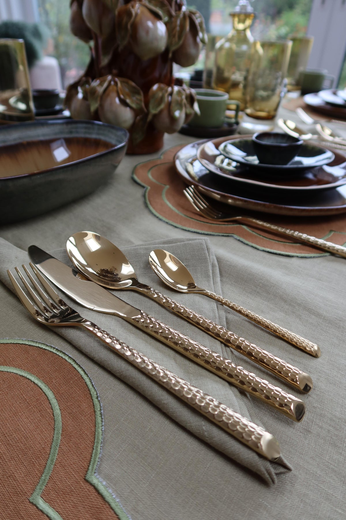 Malindi Besteckset Gold – 24-teilig für 6 Personen