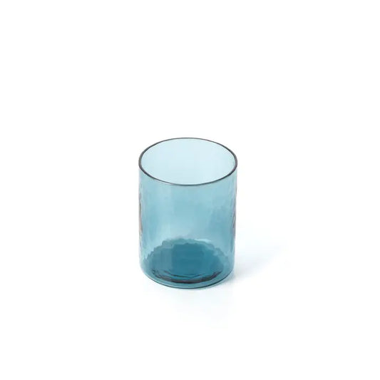 Glas Blau mit Struktur – Trinkglas | Bazar Bizar