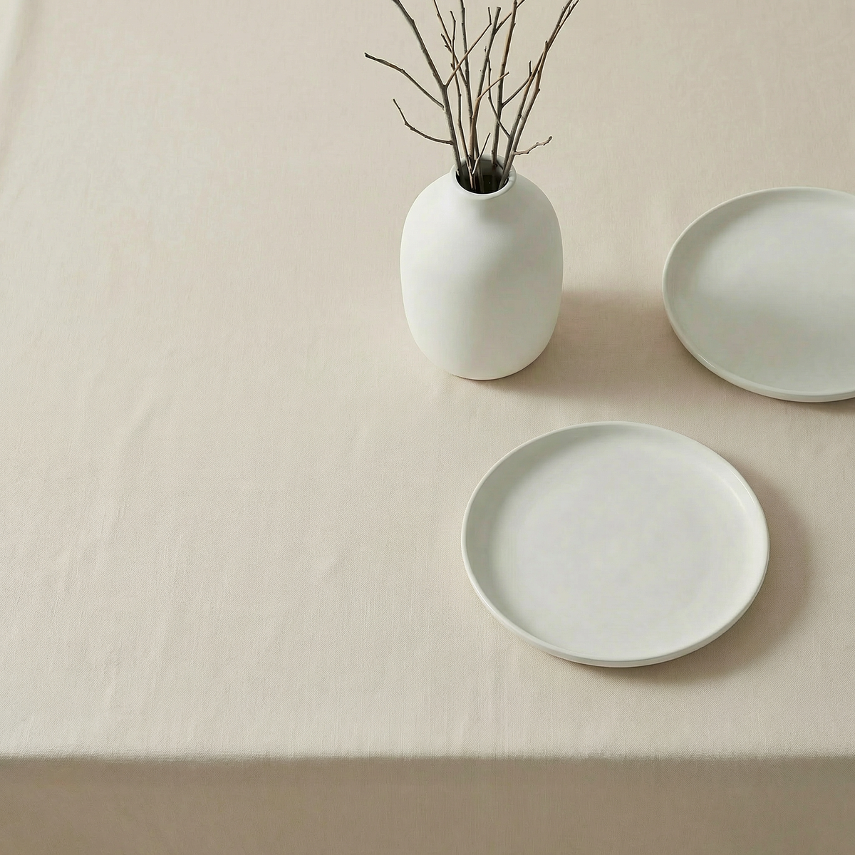 Tischdecke „Valentina“ – Creme | 140 × 180 & 140 × 200 cm