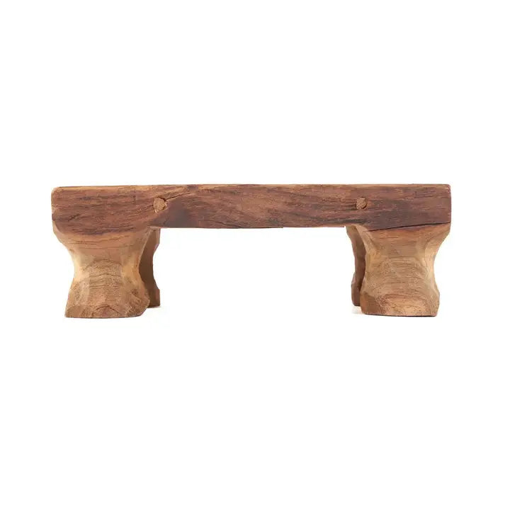 Teakholz Servierbrett – Massivholz | Bazar Bizar