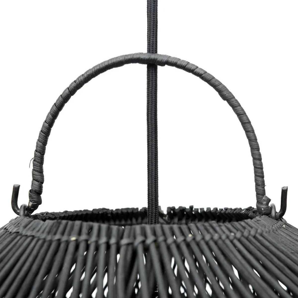 Pendelleuchte Cloud Schwarz – Rattan von Bazar Bizar