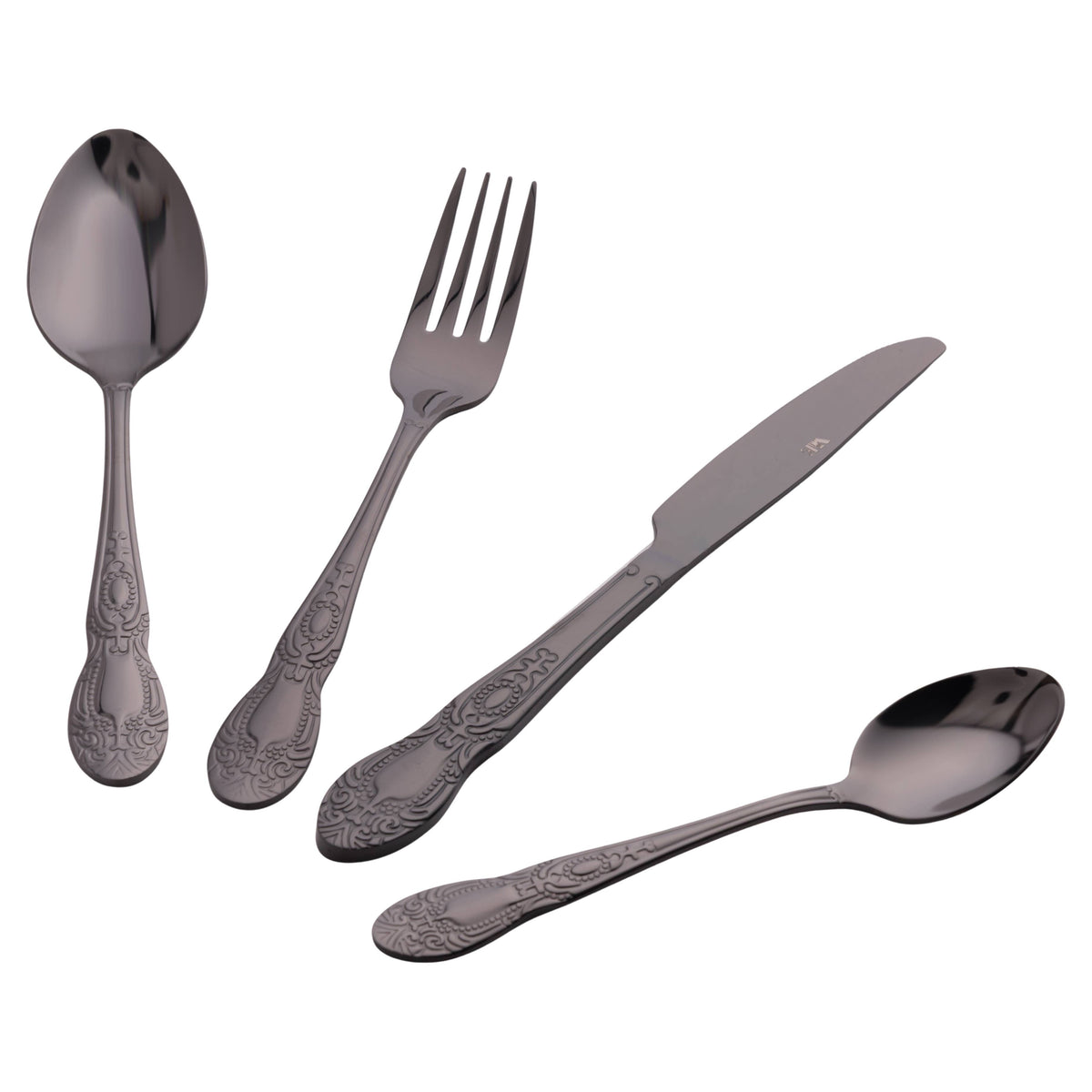 Wonderland Besteckset Schwarz – 24-teilig für 6 Personen