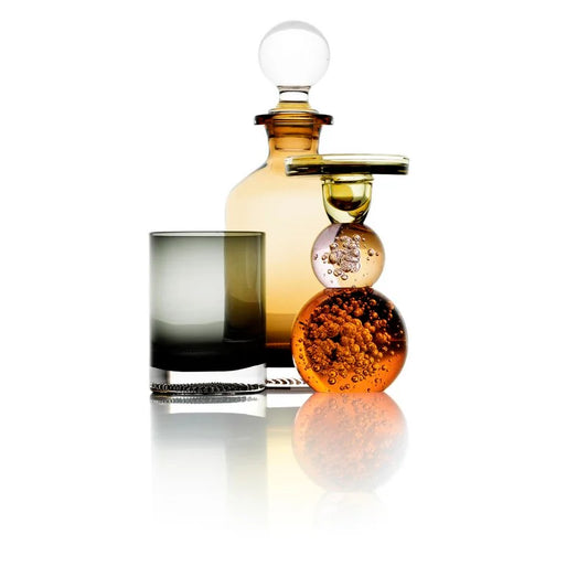 Bazar Bizar DOT Karaffe Amber – recyceltes Glas | 27 cm