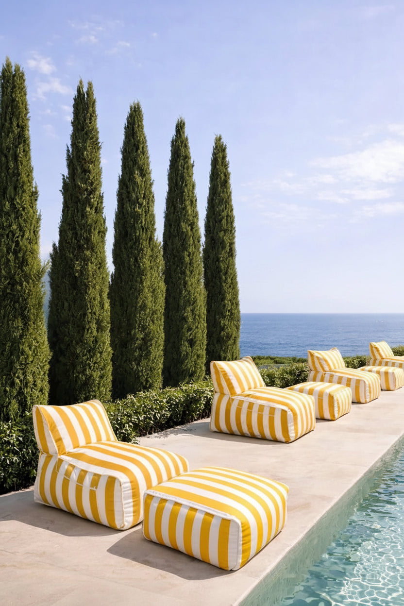 Outdoor Indoor Sessel Gelb – Moderner Loungesessel für Garten & Wohnzimmer