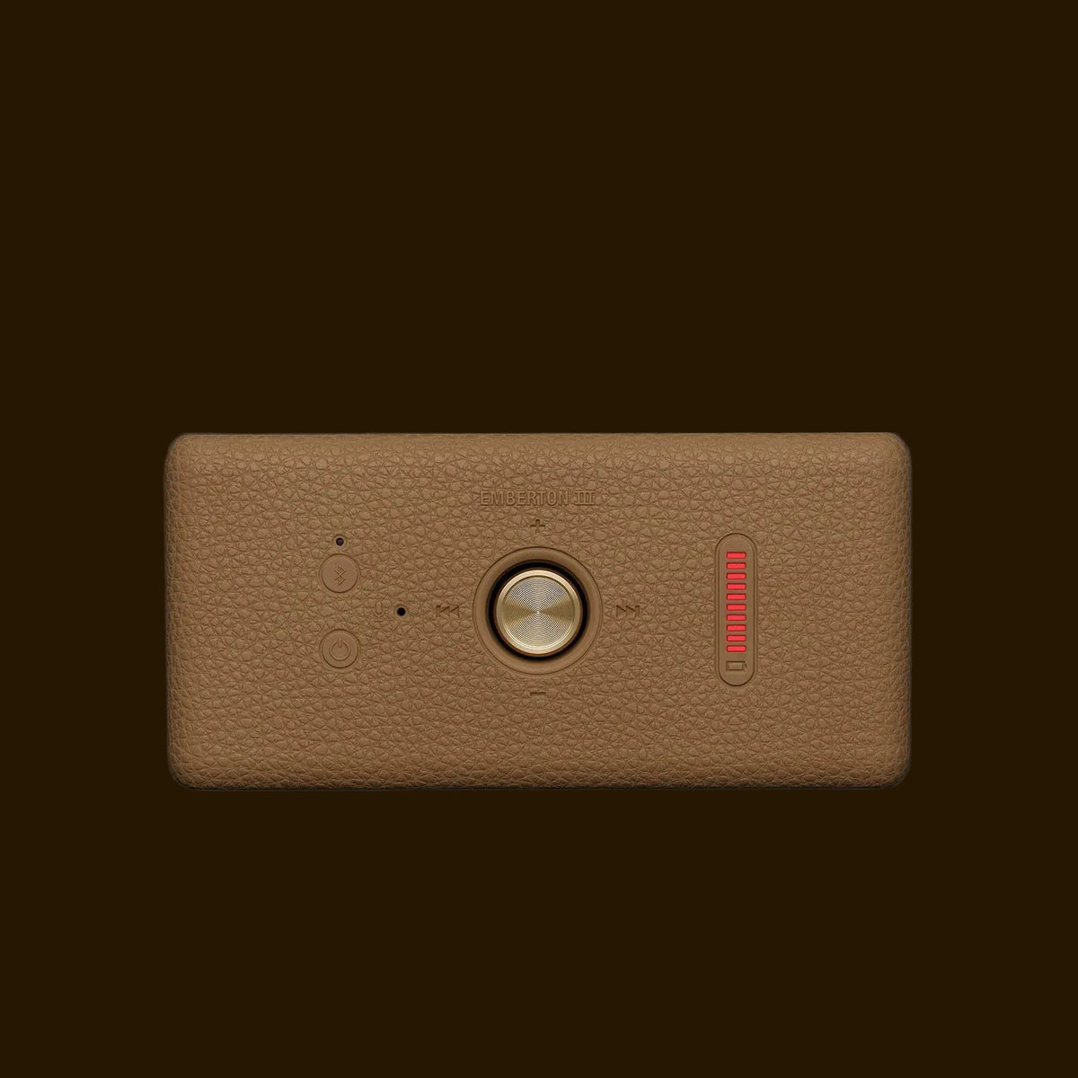 Marshall Emberton III Bluetooth-Lautsprecher – wasserdicht (IP67), 32 Std. Akku | Vivid Brown