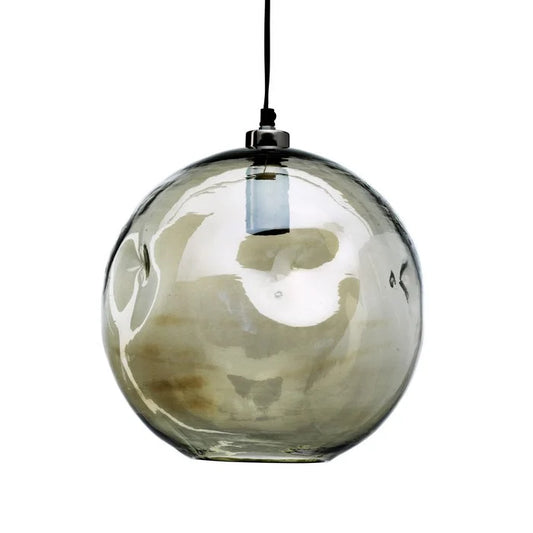 Bubbella Pendelleuchte aus mundgeblasenem Glas – Blassgrün