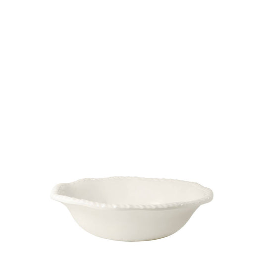 Melamin-Suppenteller mit Kordelrand – Creme Ø 20 cm