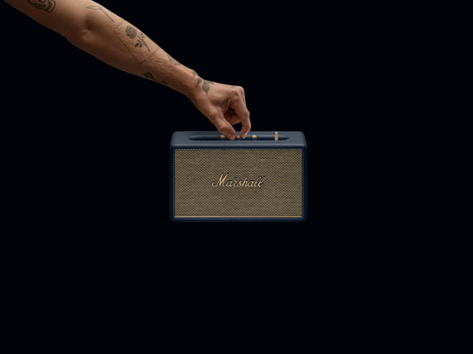 Marshall Acton III Bluetooth-Lautsprecher – Stereo-Sound | Bluetooth 5.2 | Midnight Blue