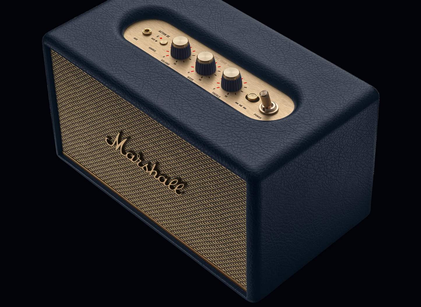 Marshall Acton III Bluetooth-Lautsprecher – Stereo-Sound | Bluetooth 5.2 | Midnight Blue