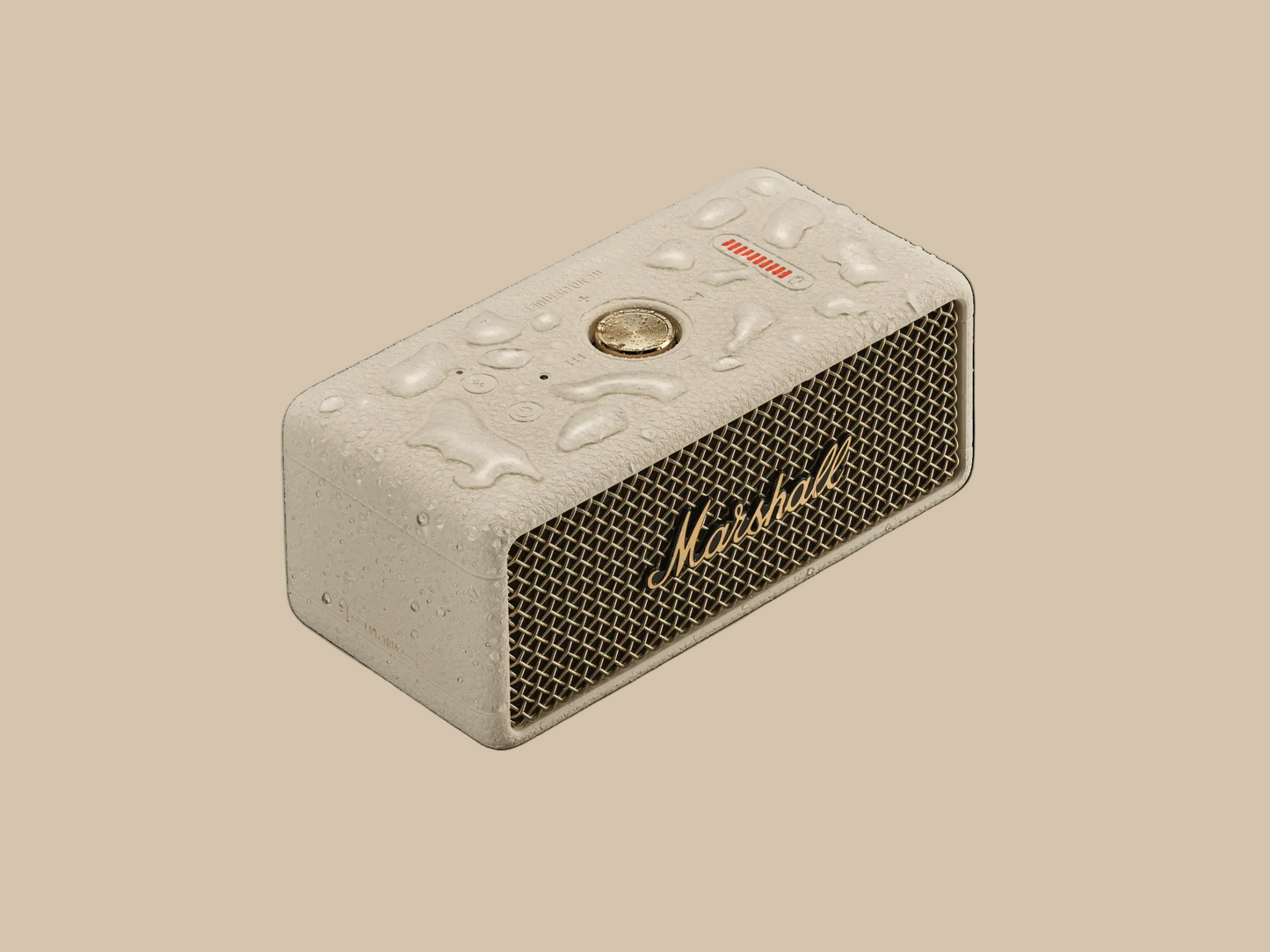 Marshall Emberton III Bluetooth-Lautsprecher – wasserdicht (IP67), 32 Std. Akku | Creme