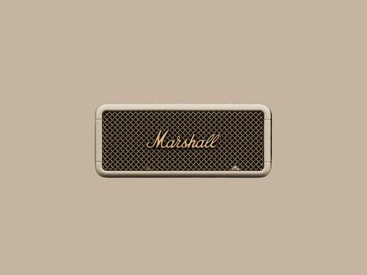 Marshall Emberton III Bluetooth-Lautsprecher – wasserdicht (IP67), 32 Std. Akku | Creme