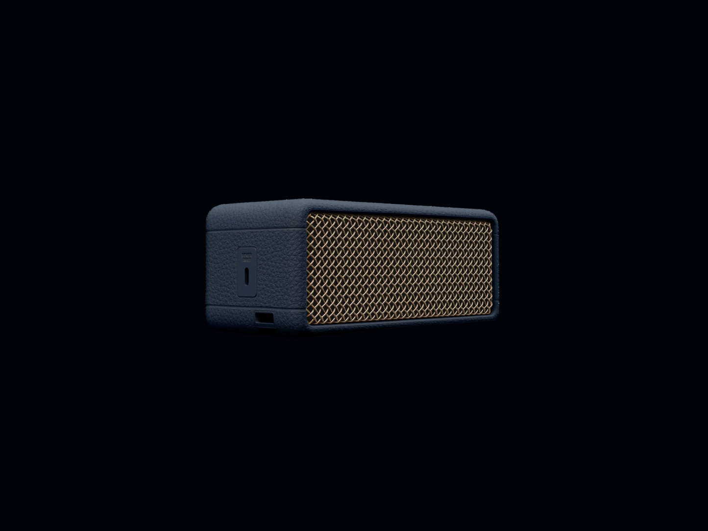 Marshall Emberton III Bluetooth-Lautsprecher – wasserdicht (IP67), 32 Std. Akku | Midnight Blue